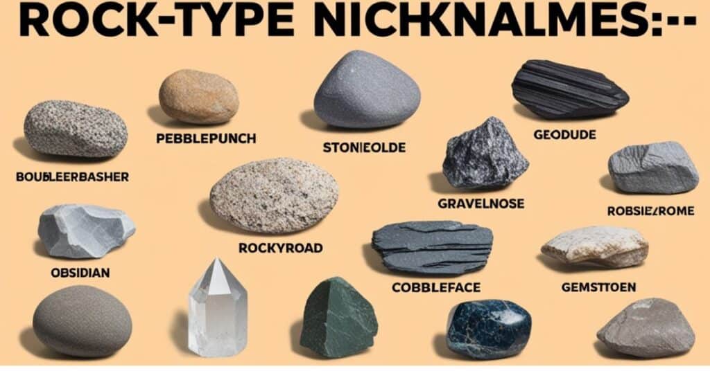 🪨 Rock-Type Nicknames