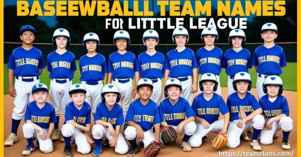 Baseball Team Names for Little League