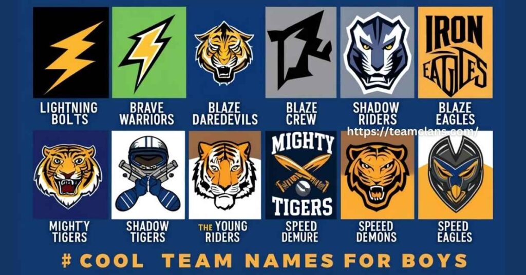 Cool Team Names For Boys