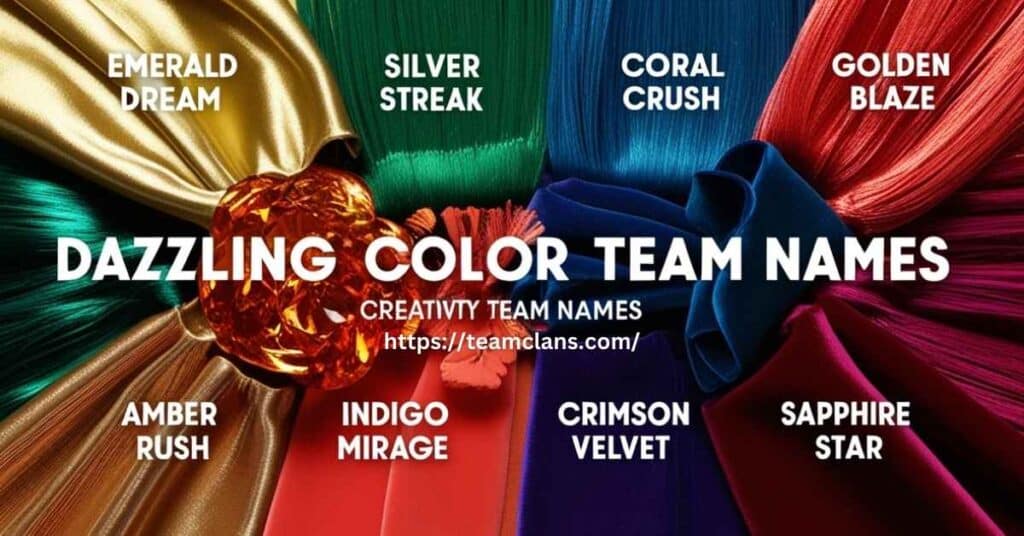 Dazzling Color Team Names with Creativity