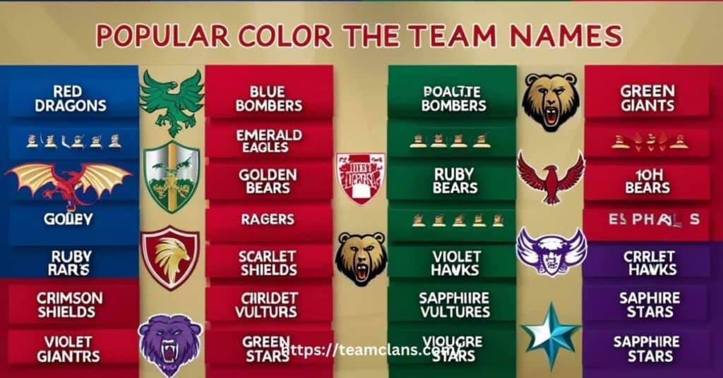 Popular Color Team Names