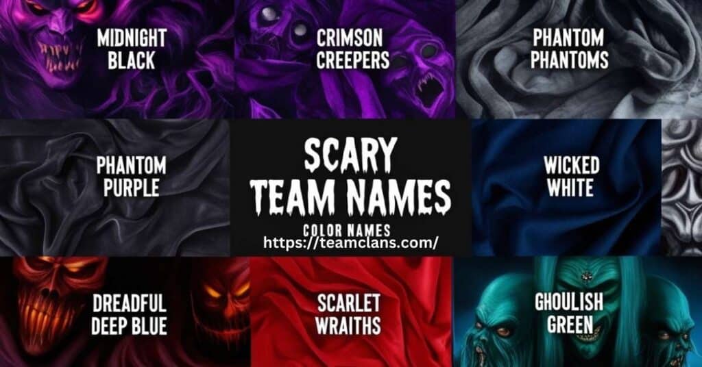 Scary Color Team Names