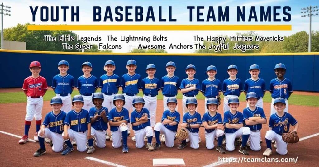 Youth Baseball Team Names