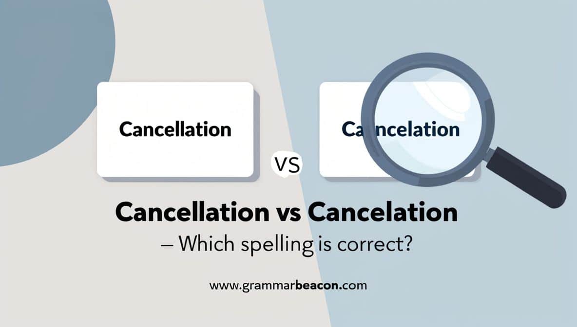 Cancellation vs Cancelation