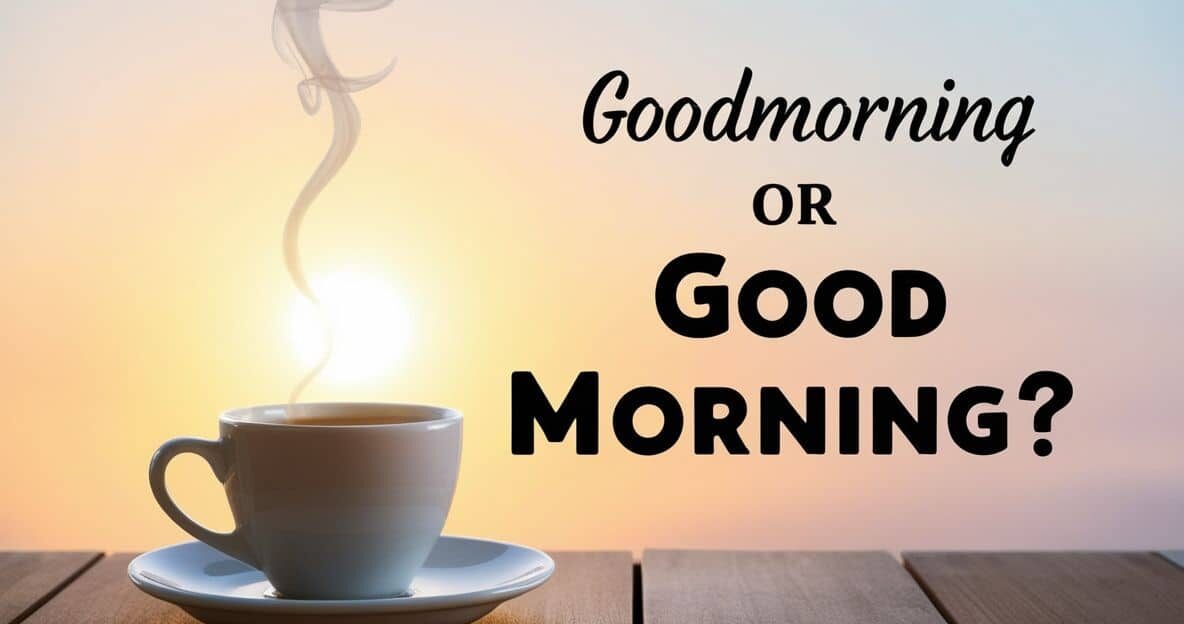Goodmorning’ or ‘Good Morning
