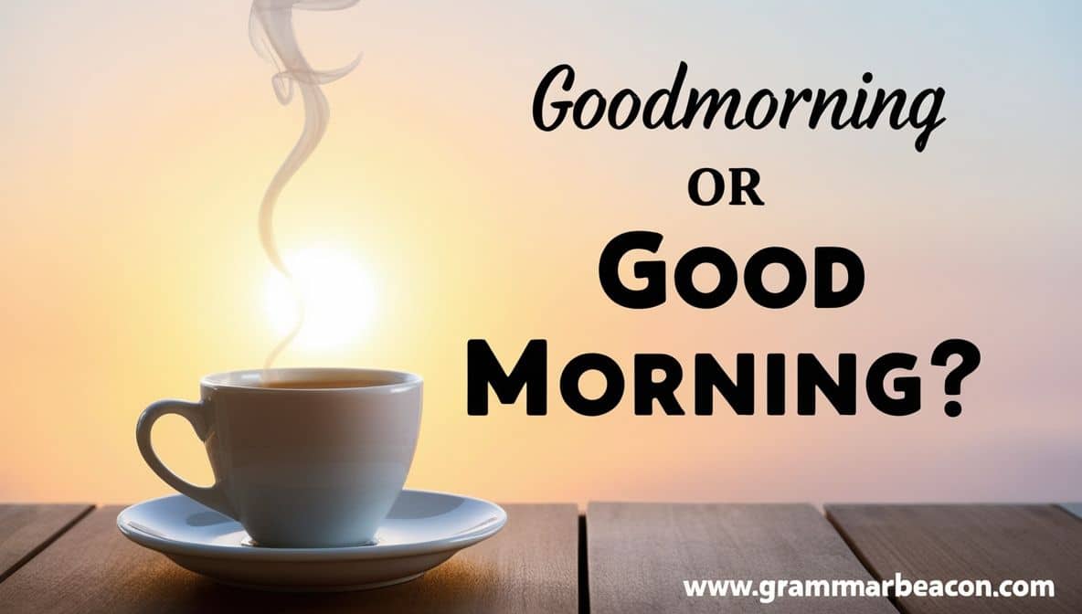 Goodmorning’ or ‘Good Morning